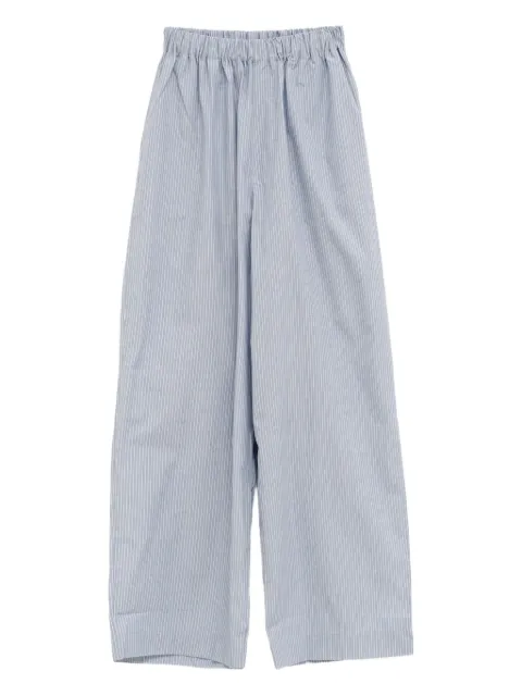 Baserange striped elasticated-waist trousers