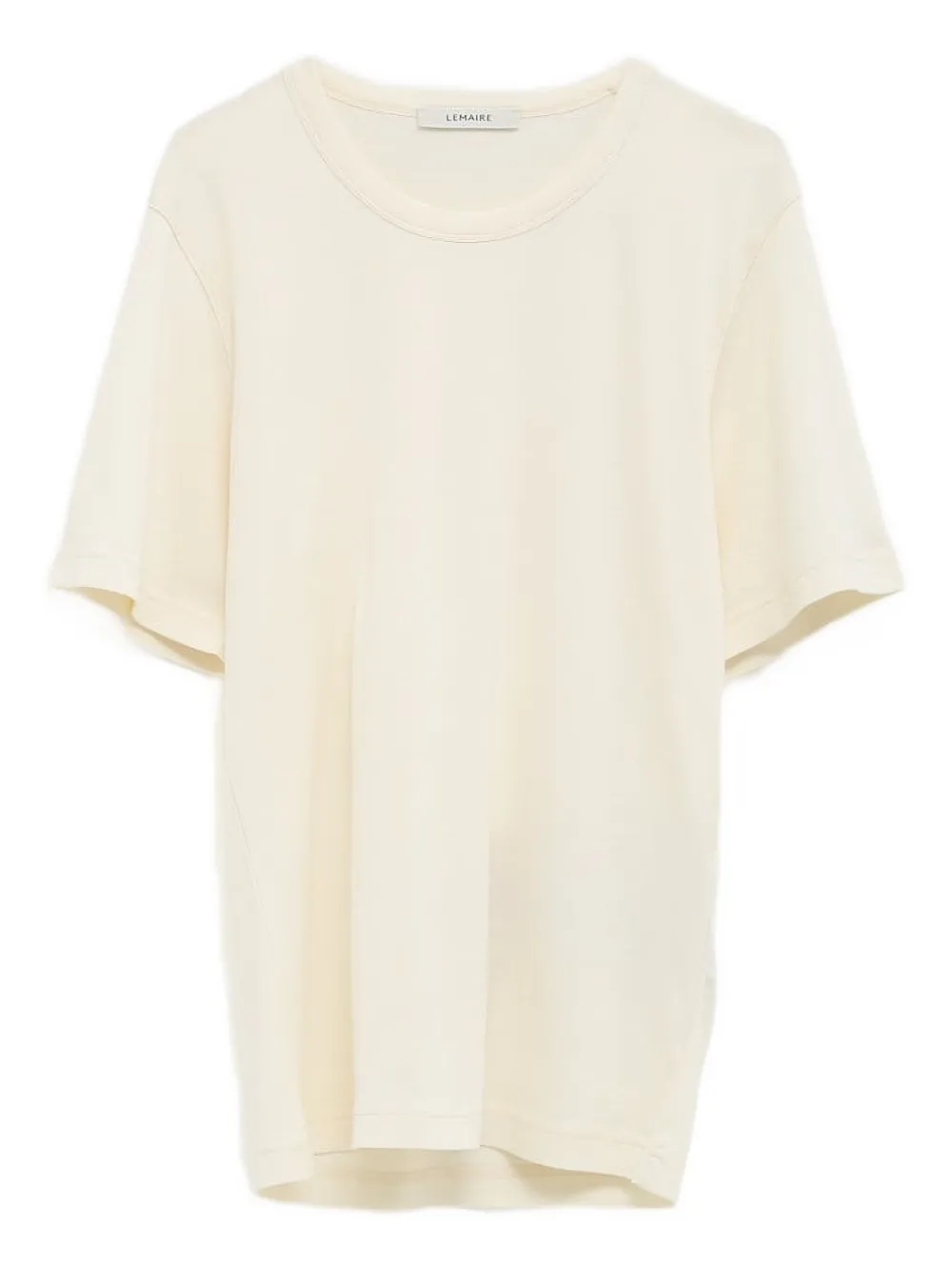 LEMAIRE round-neck short-sleeve top Beige