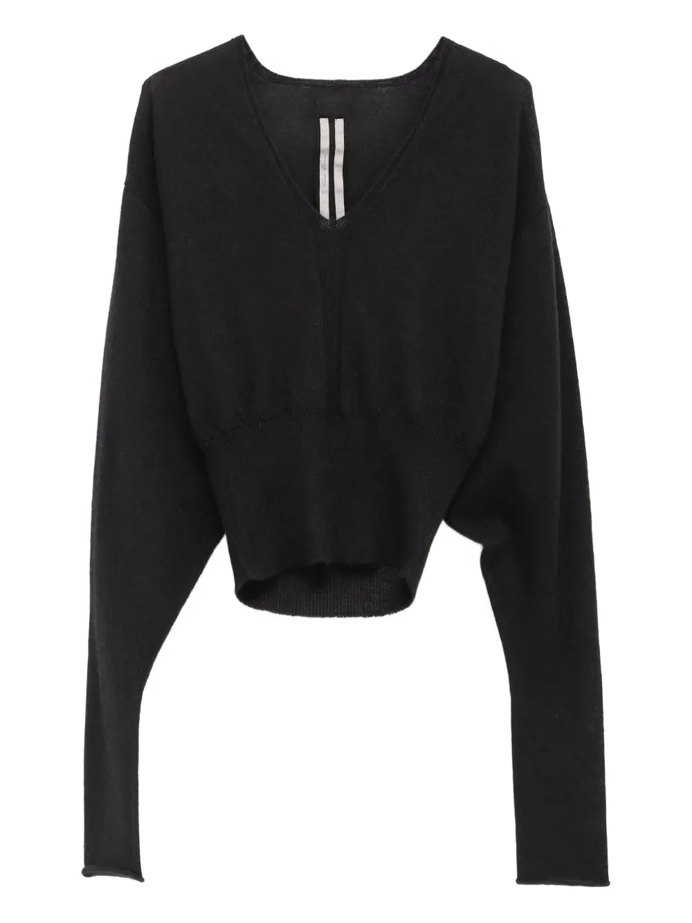 Rick Owens V-neck sweater Zwart