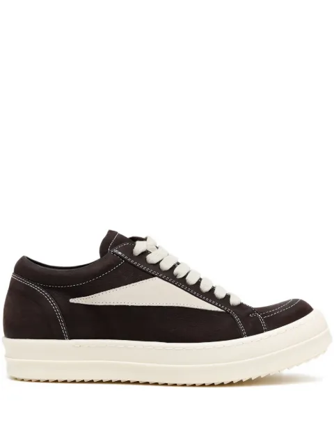 Rick Owens panelled lace-up sneakers