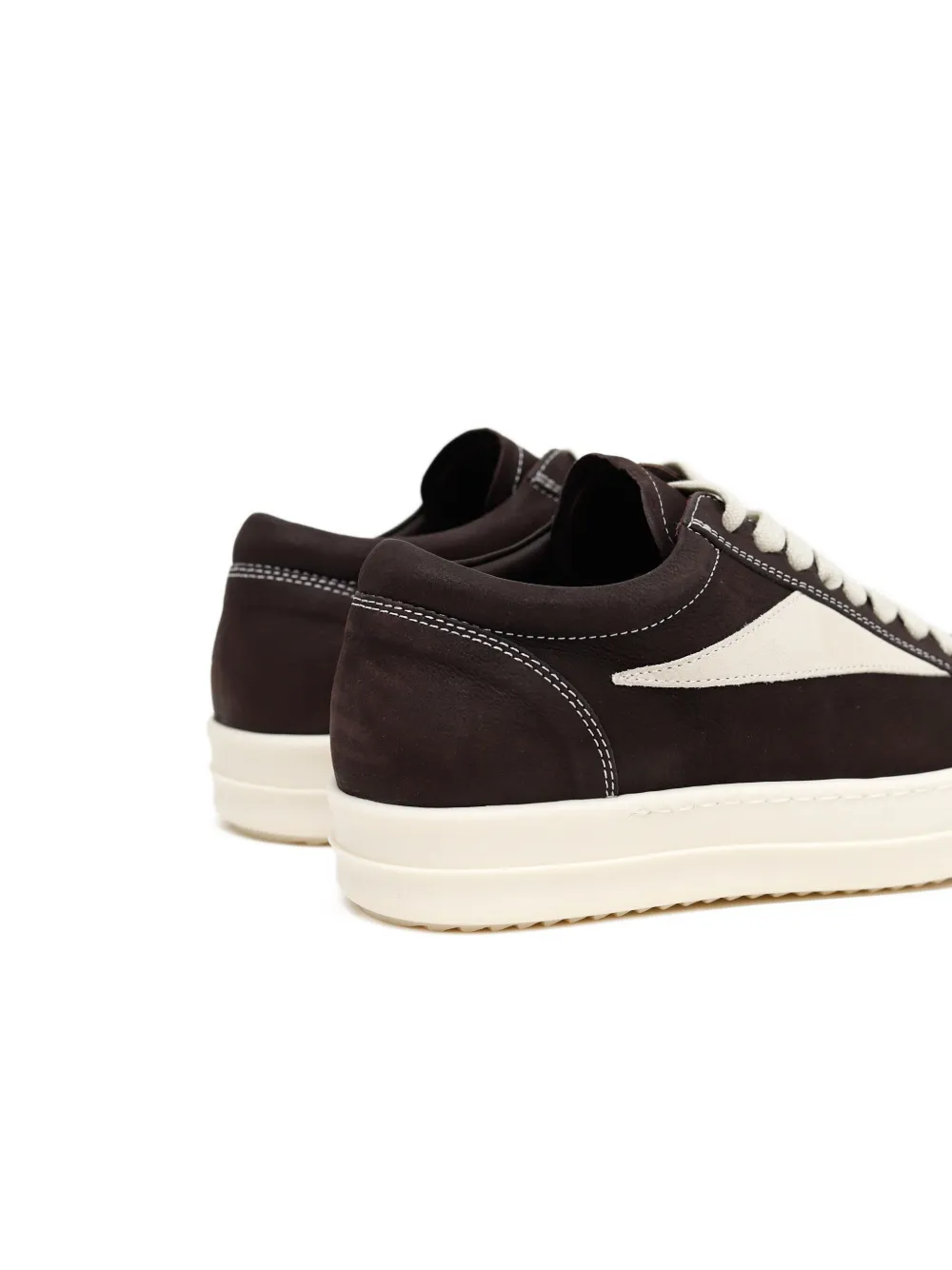 Rick Owens panelled lace-up sneakers Black