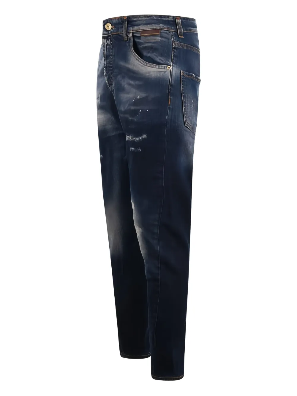 YES LONDON Gerafelde jeans Blauw