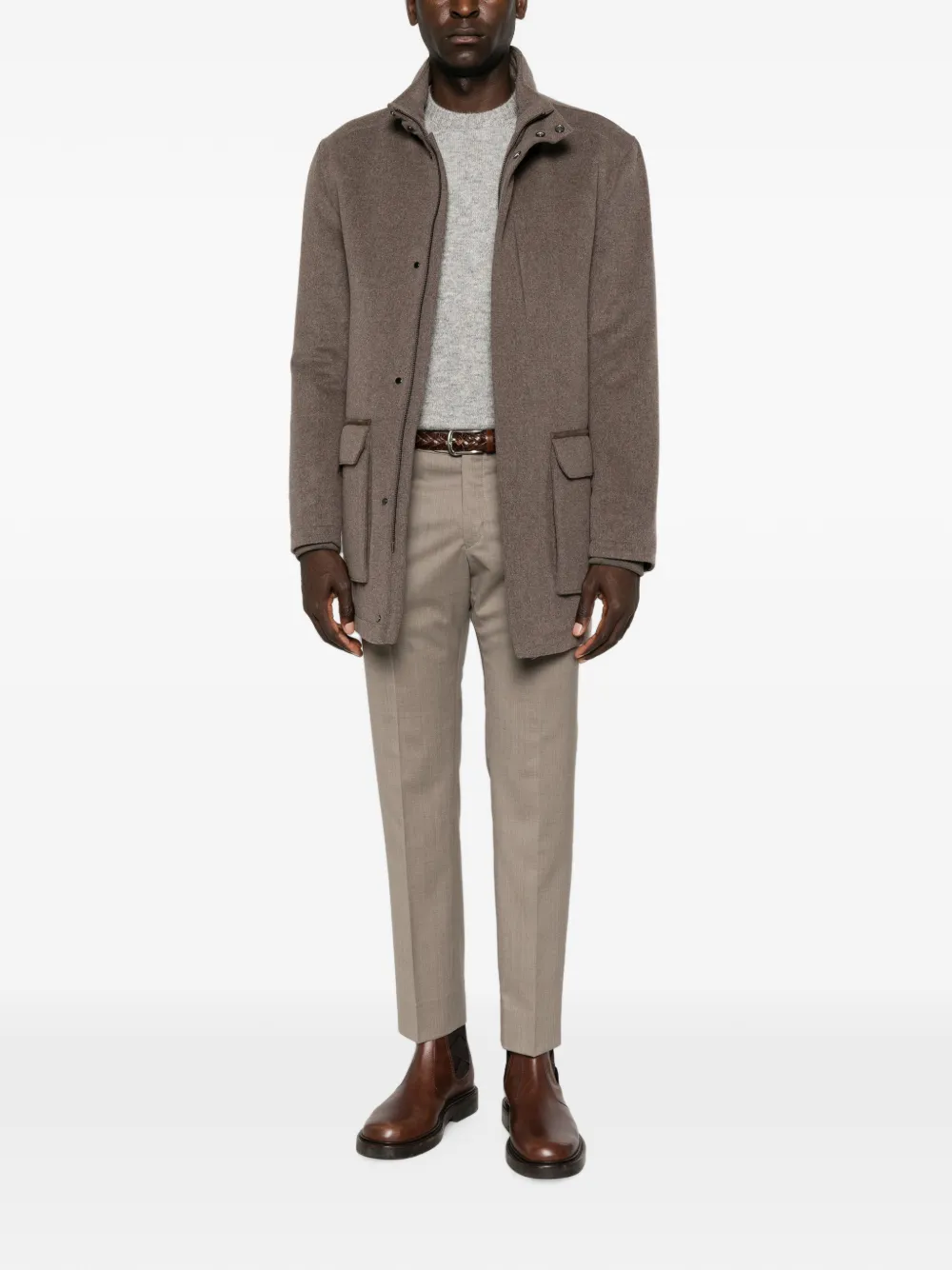 Briglia 1949 Geplooide pantalon Beige