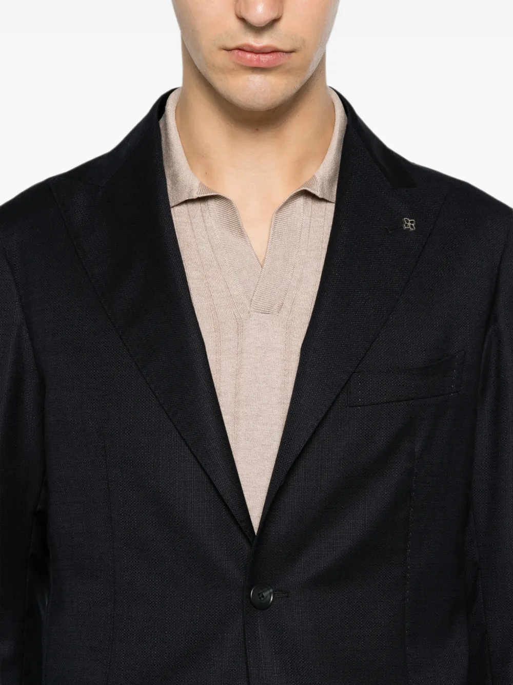Tagliatore Blazer met enkele rij knopen Blauw