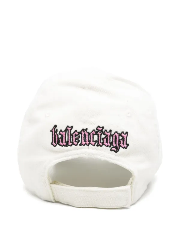Balenciaga Logo Embroidery Baseball Cap White Authentic Balenciaga Classic Baseball Cap - White | eBay main image 3