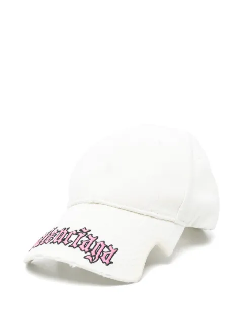 Balenciaga gorra de béisbol con logo bordado