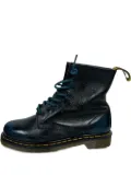 Dr. Martens leather lace-up biker boots - Blue