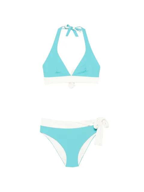 Fisico halterneck tie-fastening bikini