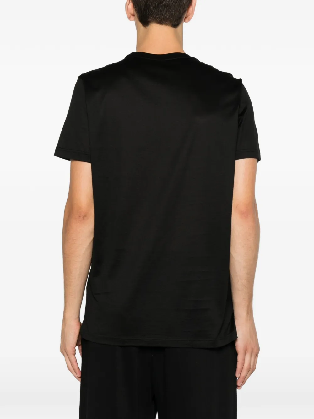 Low Brand T-shirt met ronde hals Zwart