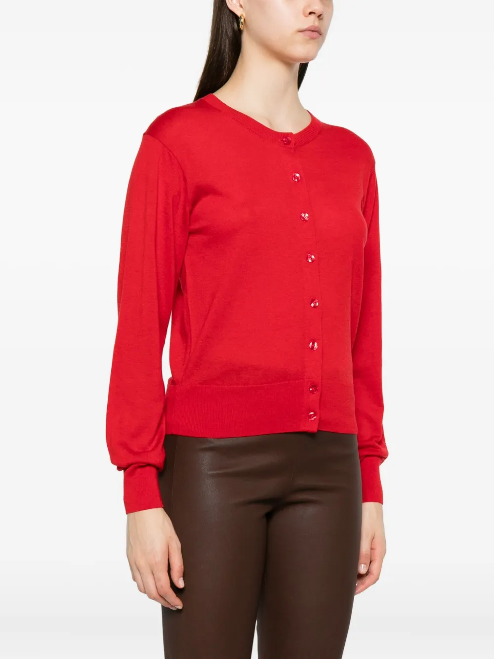 By Malene Birger Montie vest met knopen Rood