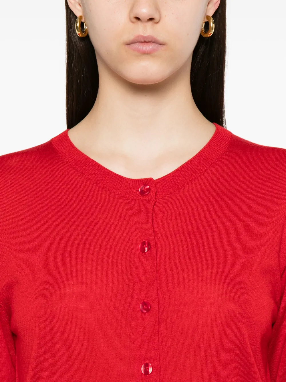 By Malene Birger Montie vest met knopen Rood