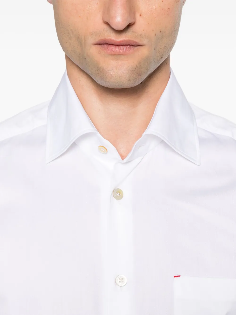 Kiton Katoenen overhemd Wit
