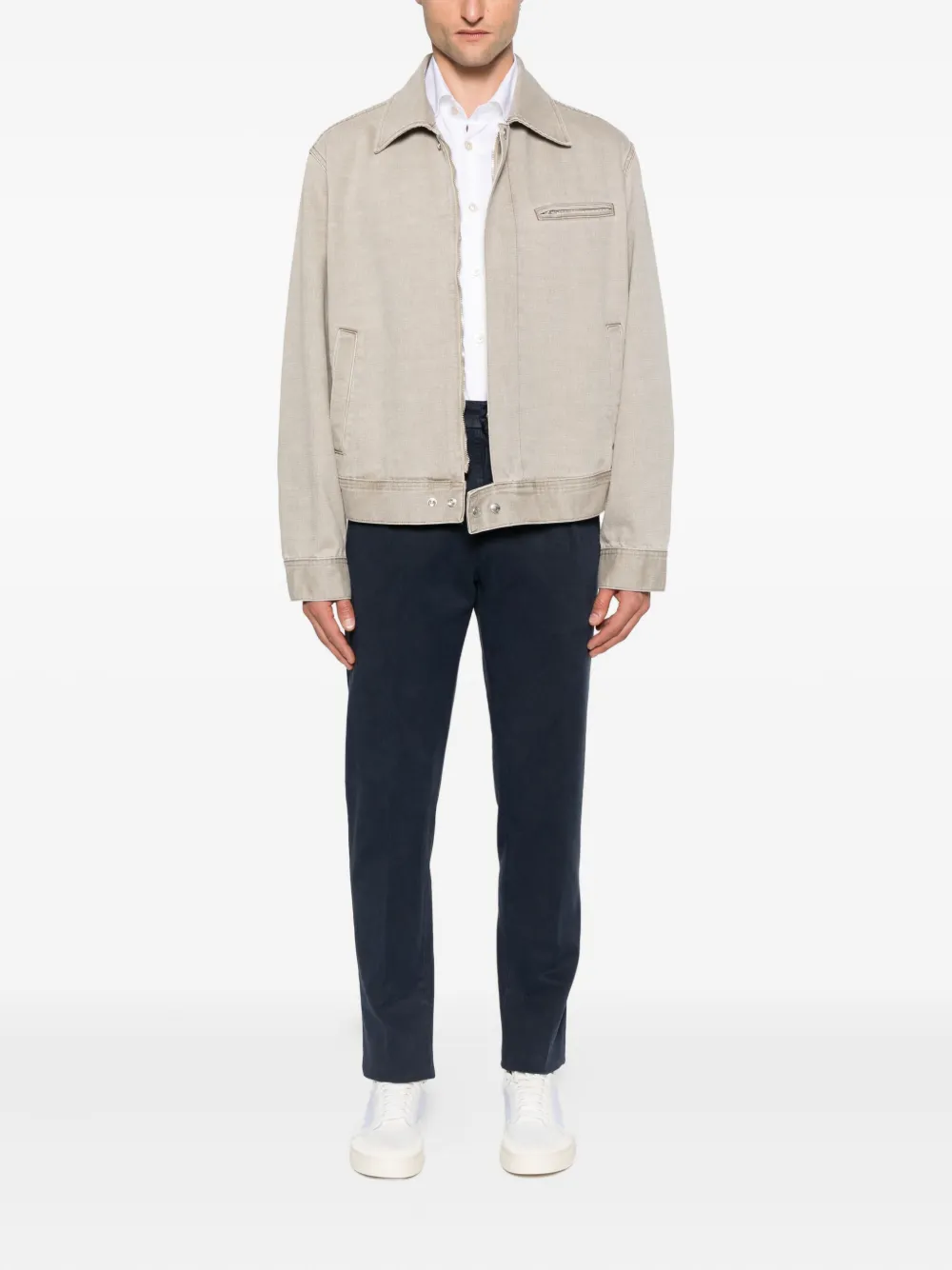 Kiton Katoenen overhemd Wit
