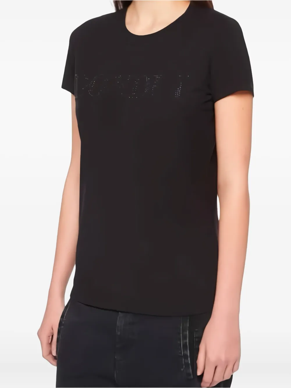 DONDUP crystal-embellished T-shirt Zwart
