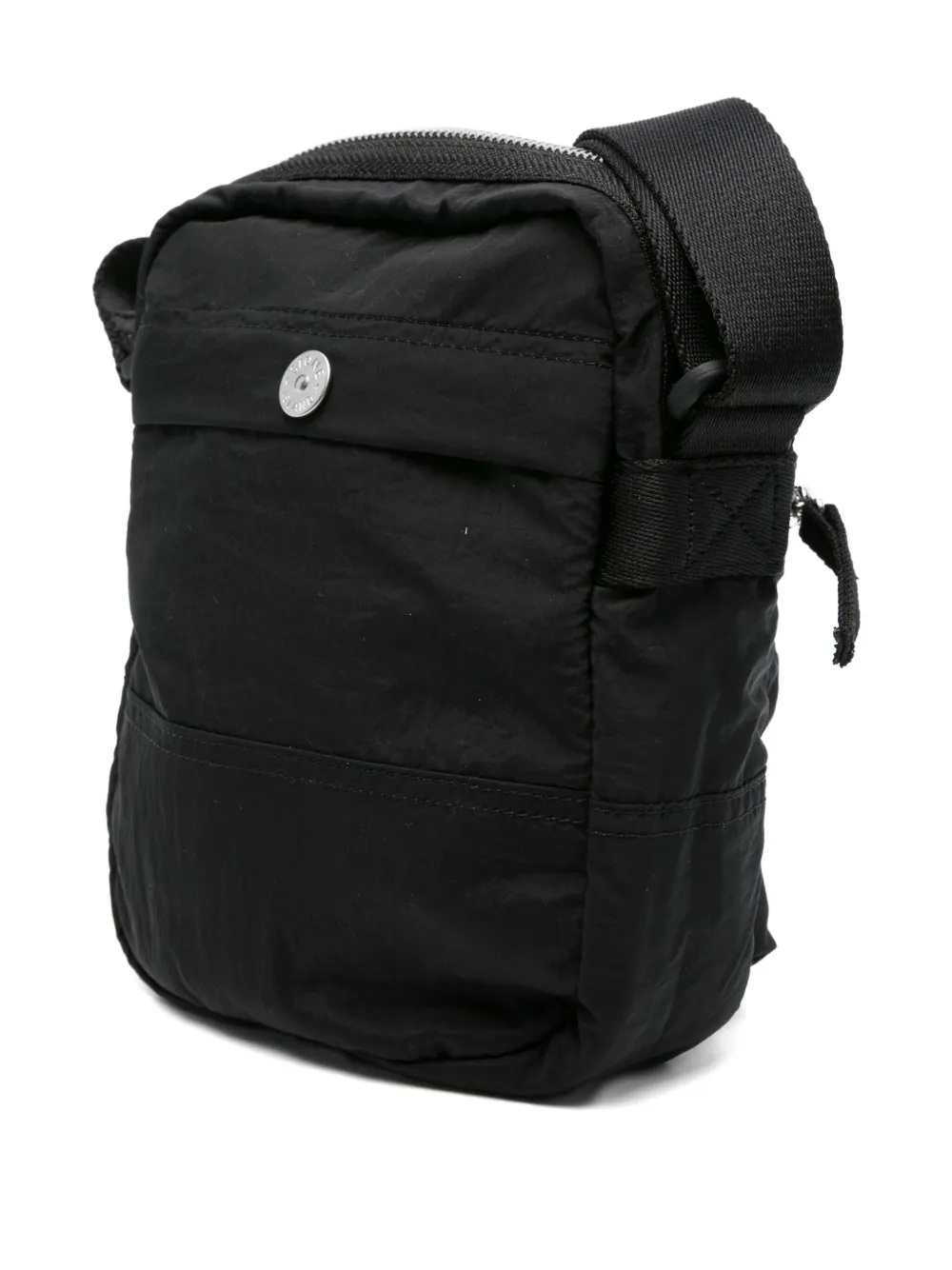 Stone Island Messengertas met Compass-logopatch Zwart