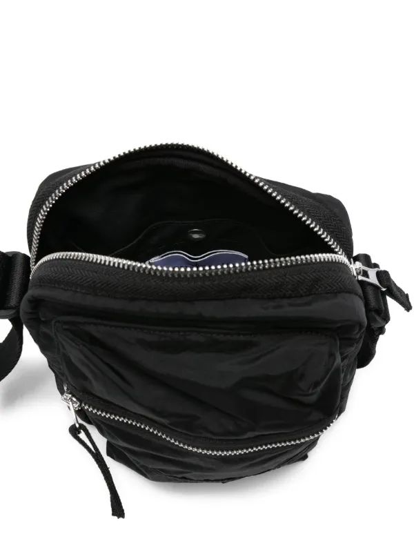 Stone Island Compass-patch Messenger Bag | Black | FARFETCH