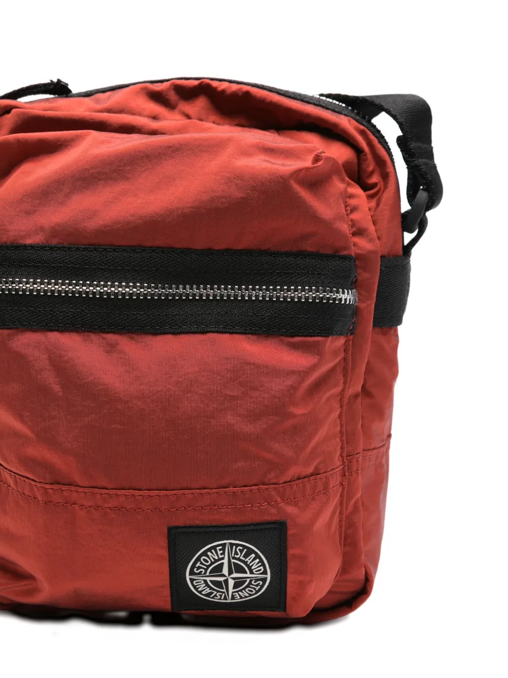 Stone Island ECONYL zip-fastening messenger bag Rood