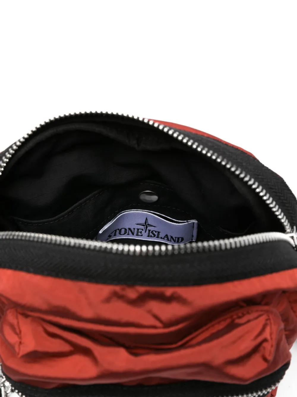 Stone Island ECONYL zip-fastening messenger bag Rood