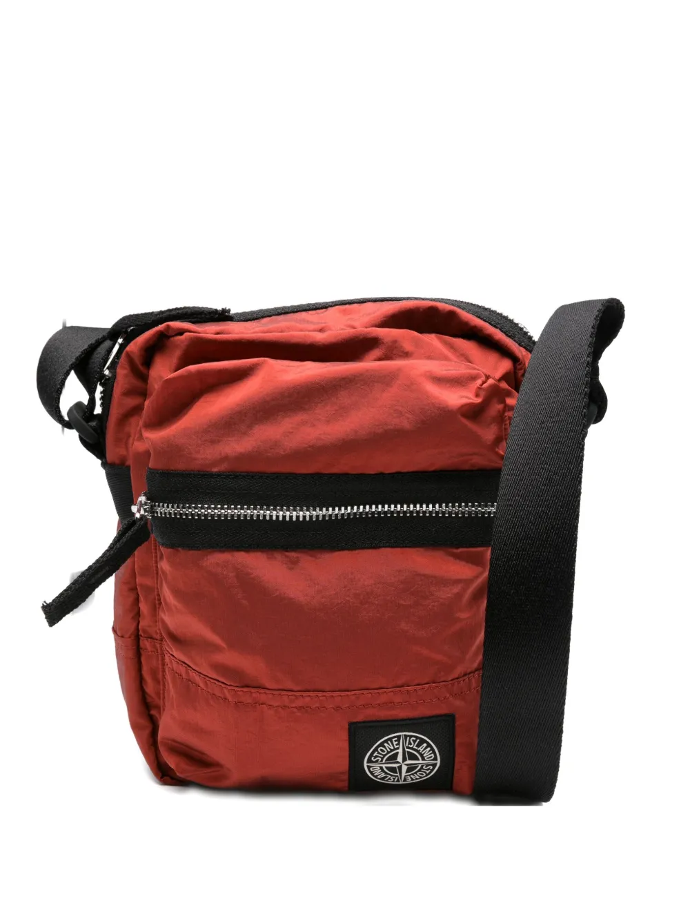 Stone Island ECONYL zip-fastening messenger bag Rood