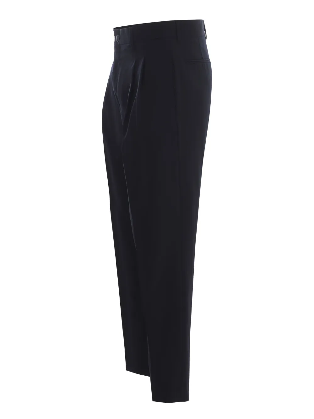 Costumein Broek met geplooide voorkant Blauw