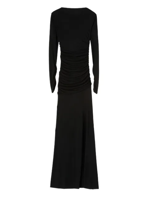 MSGM Vestido de festa longo com franzido