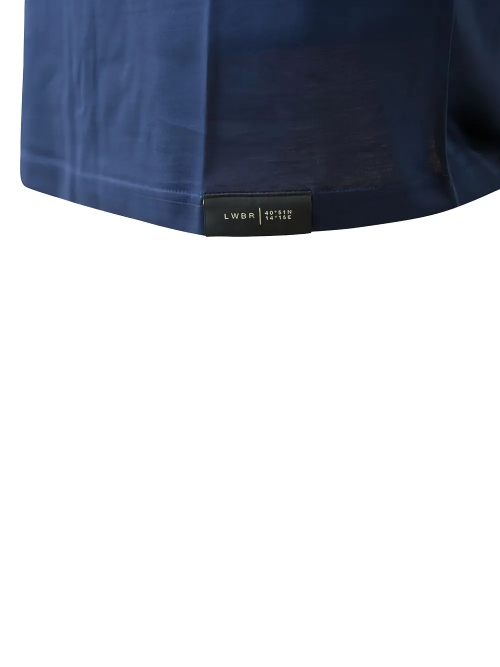 Low Brand T-shirt met ronde hals Blauw