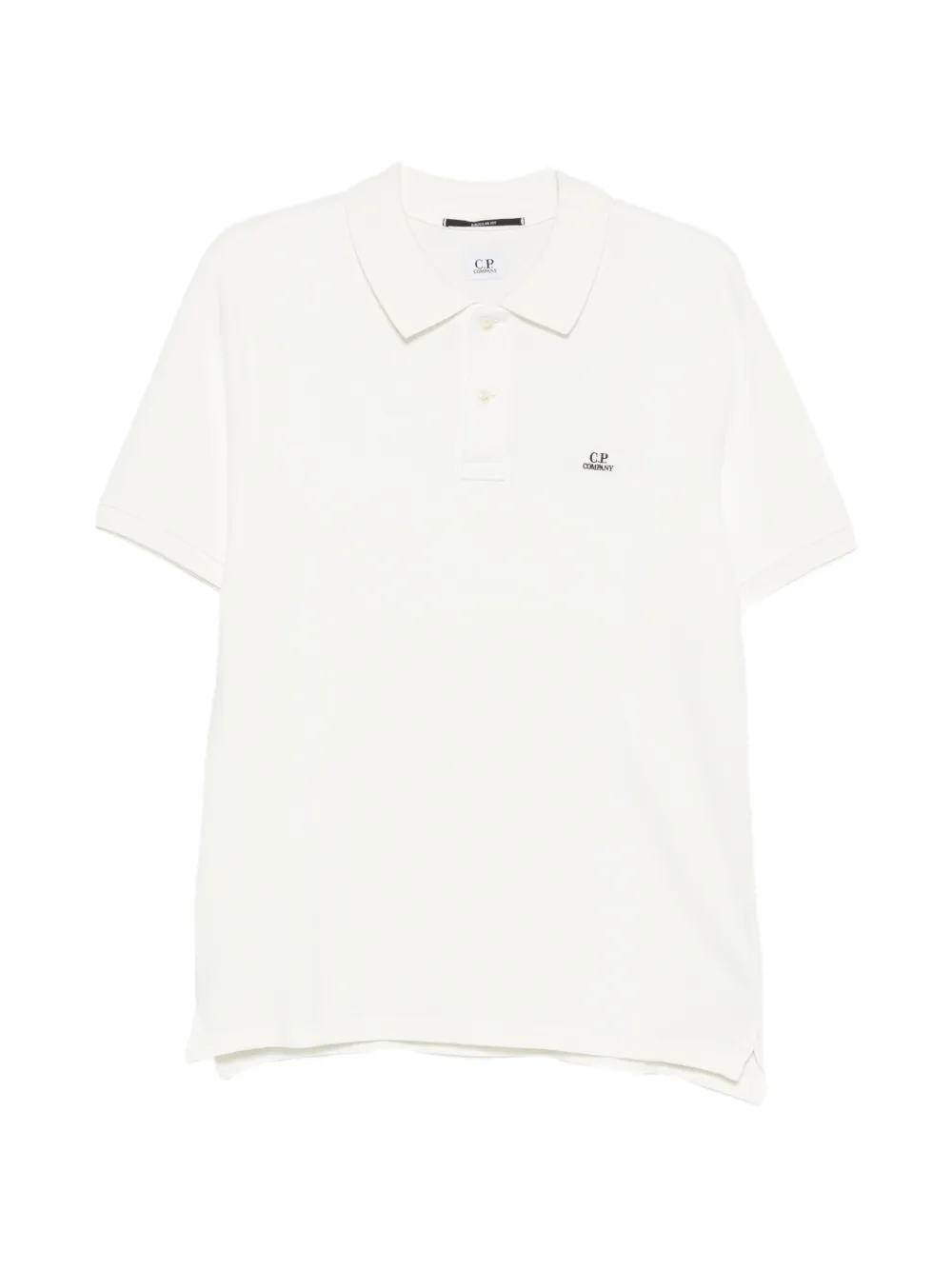 C.P. Company logo-patch polo shirt