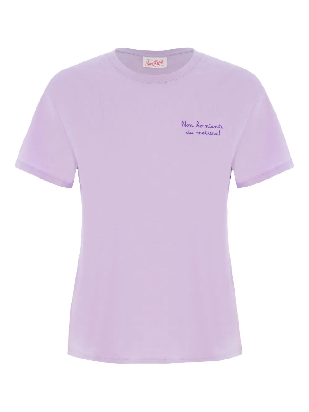 MC2 Saint Barth embroidered short-sleeve t-shirt Paars