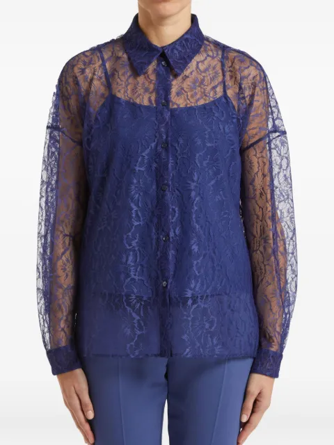 Pennyblack floral-lace shirt
