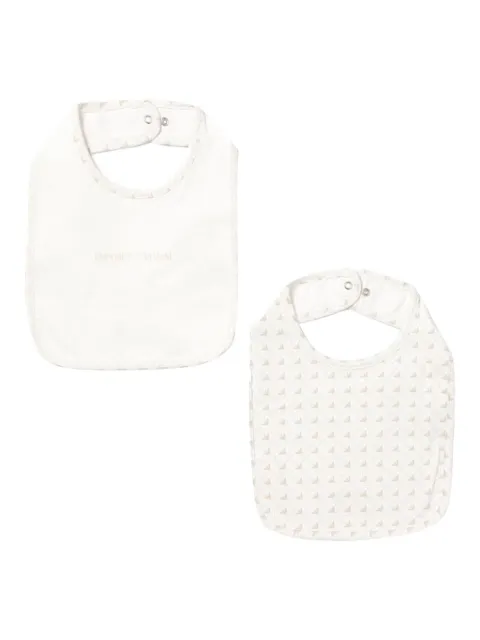 Emporio Armani Kids Eagle-logo bib set