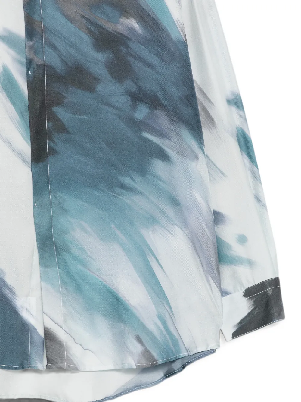 Costumein Overhemd met abstracte print Wit