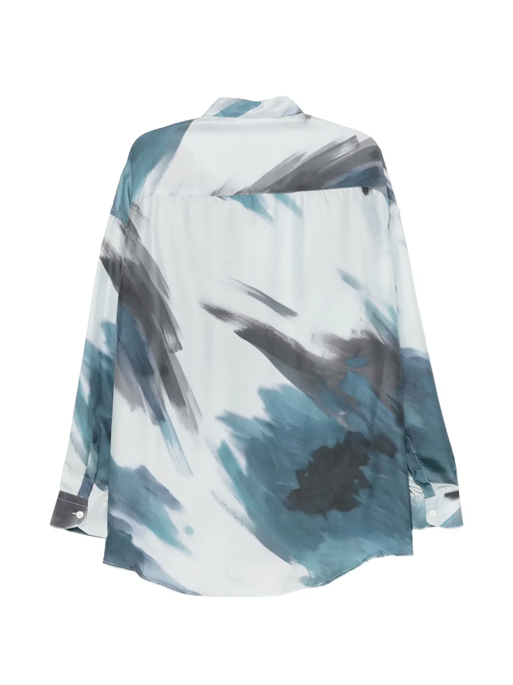 Costumein Overhemd met abstracte print Wit