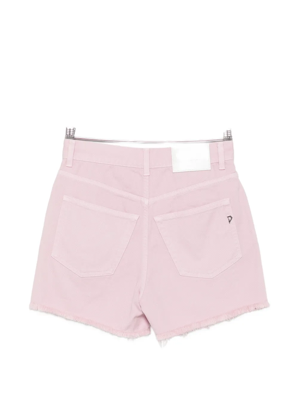 DONDUP Shorts met franje en knoopsluiting Roze