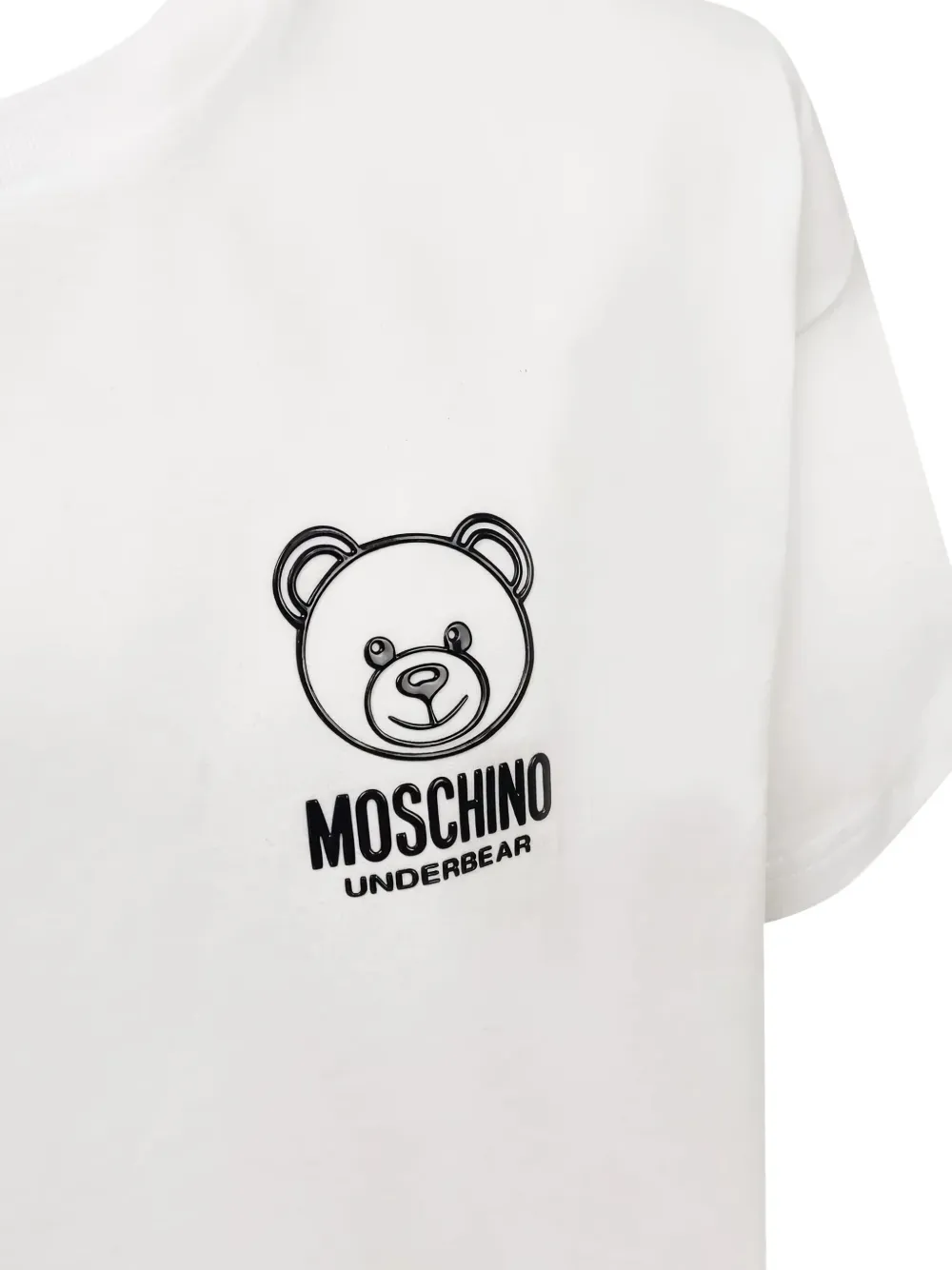 Moschino teddy-print T-shirt Wit
