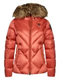 Blauer fur-trimmed down coat - Orange