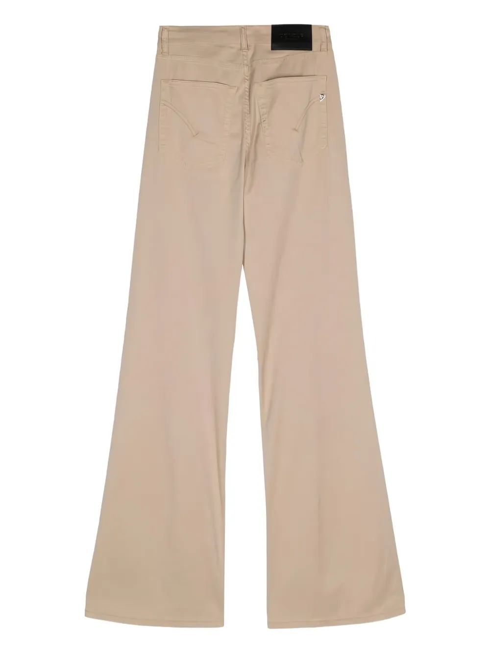 DONDUP logo-patch trousers Beige