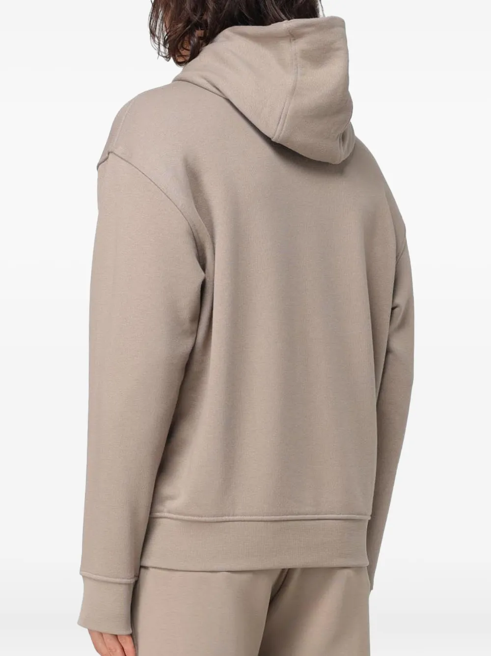 Emporio Armani Hoodie met geborduurd logo Beige