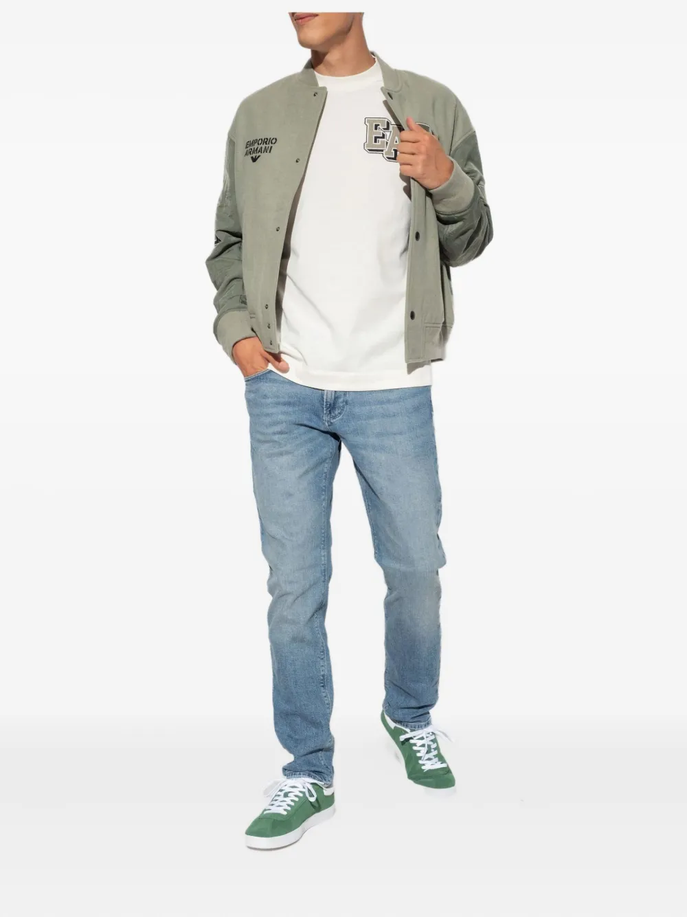 Emporio Armani Jeans met vijf zakken - Blauw