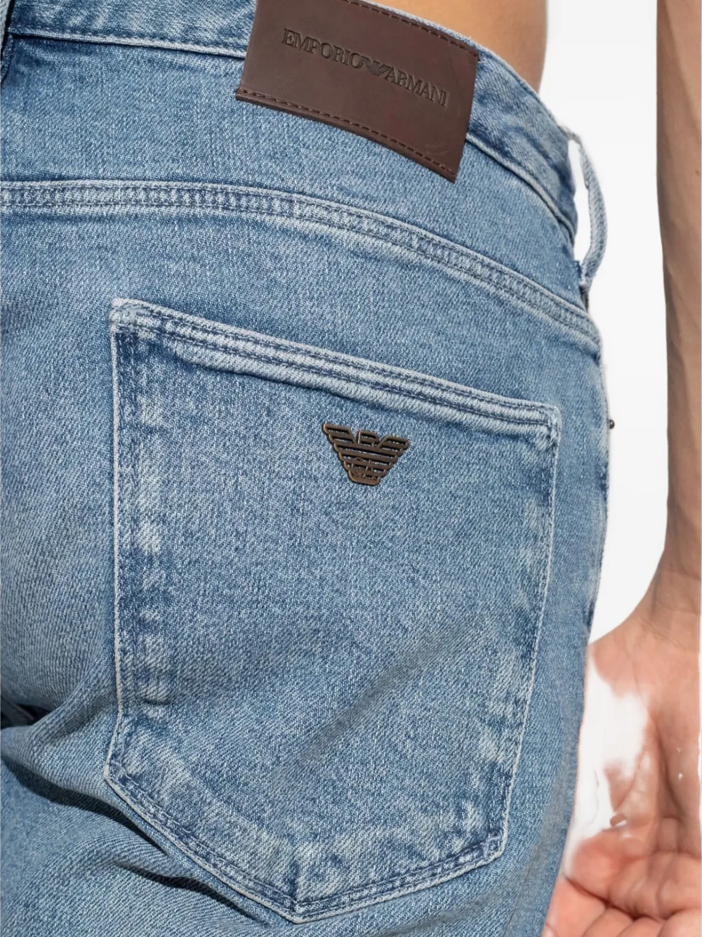 Emporio Armani Jeans met vijf zakken Blauw