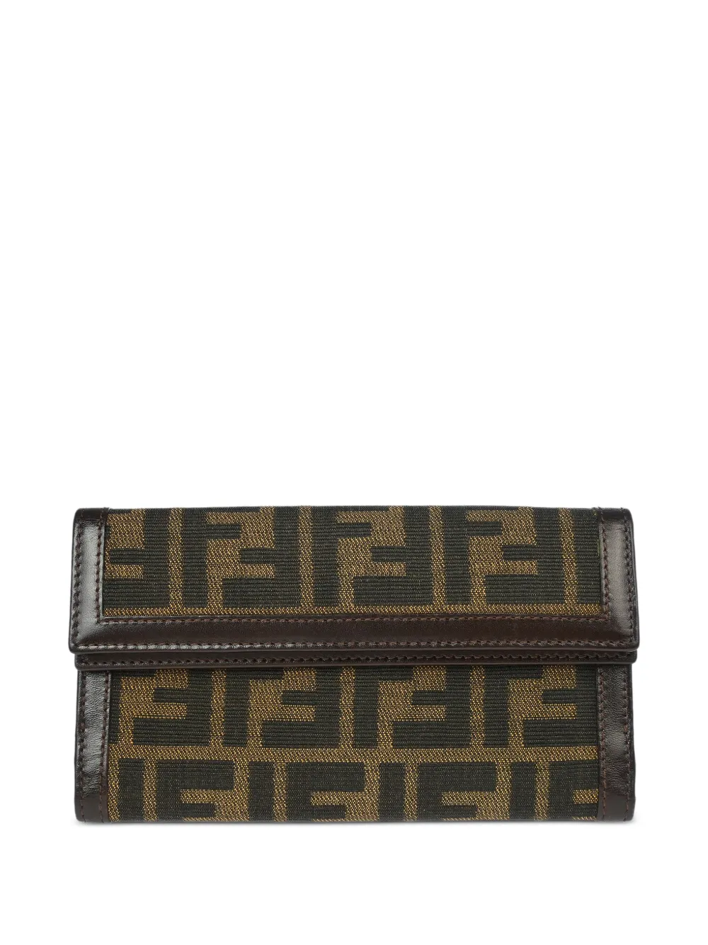 Fendi Pre-Owned 1990-2000s Zucca leather wallet | Brown | Image 1