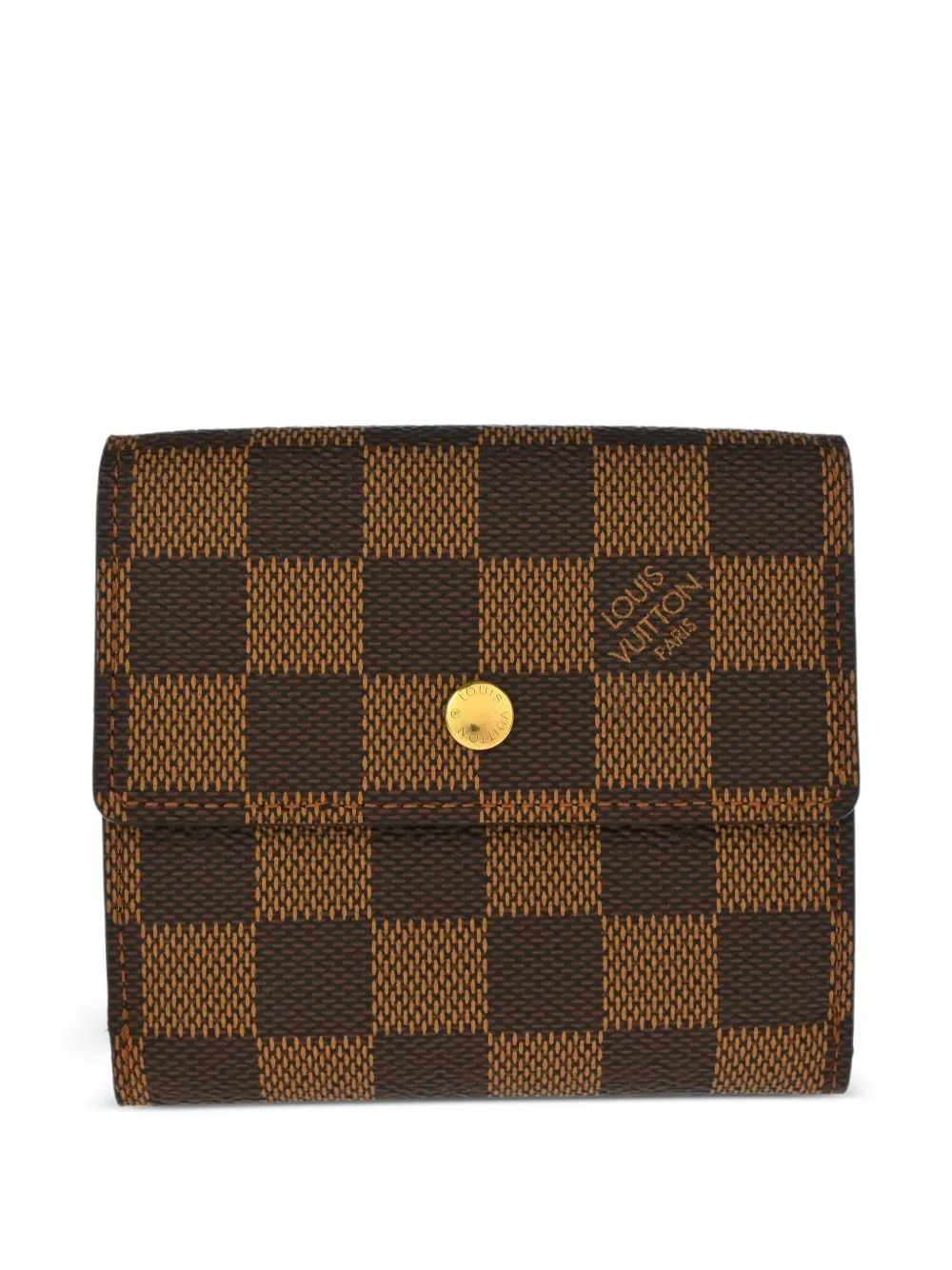 Louis Vuitton Pre-Owned 2003 ダミエ チェック財布 - ブラウン Louis Vuitton Pre-Owned 2003 ダミエ チェック財布 - ブラウン