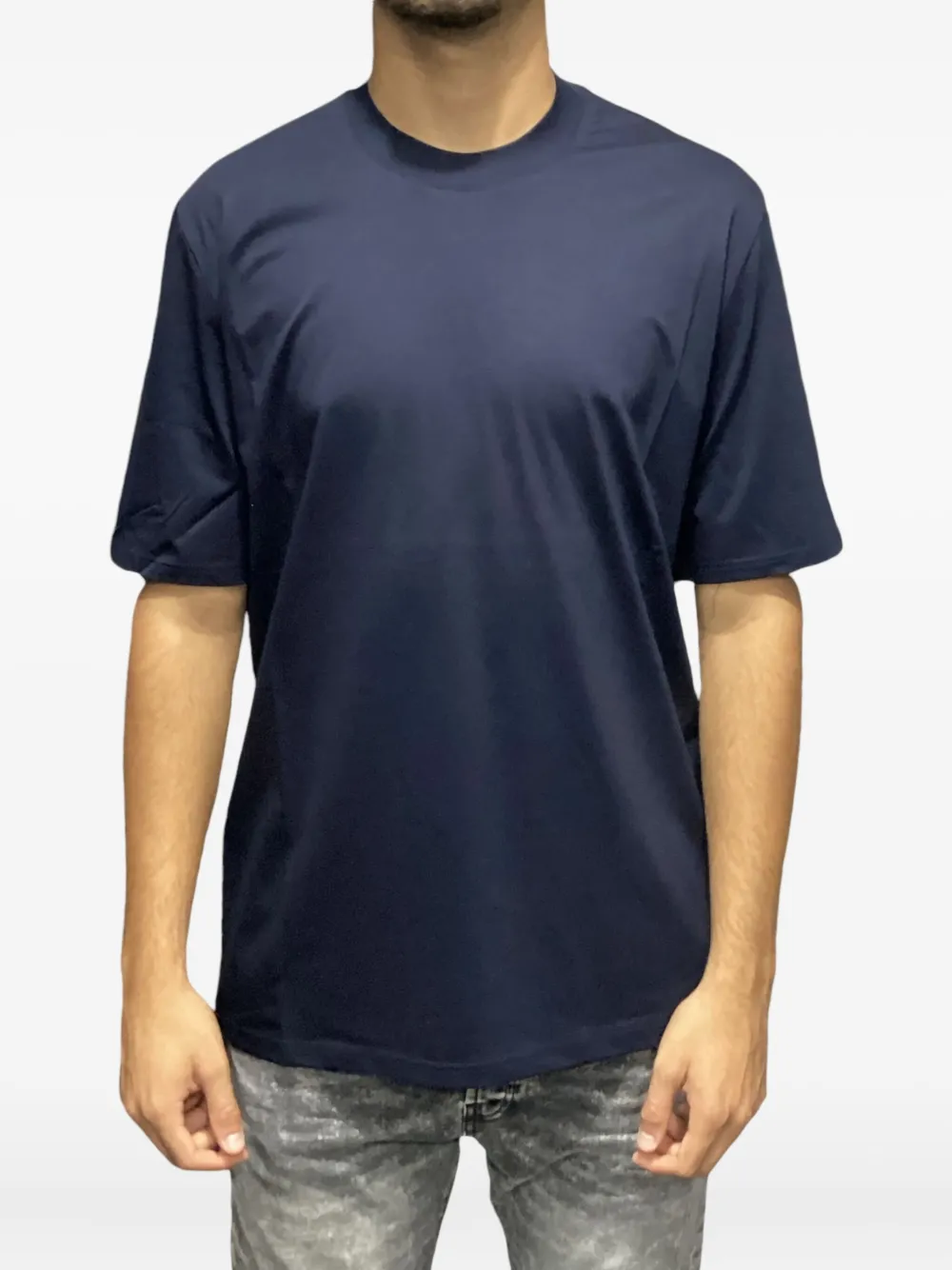 YES LONDON short-sleeve crew-neck T-shirt - ブルー YES LONDON short-sleeve crew-neck T-shirt - ブルー