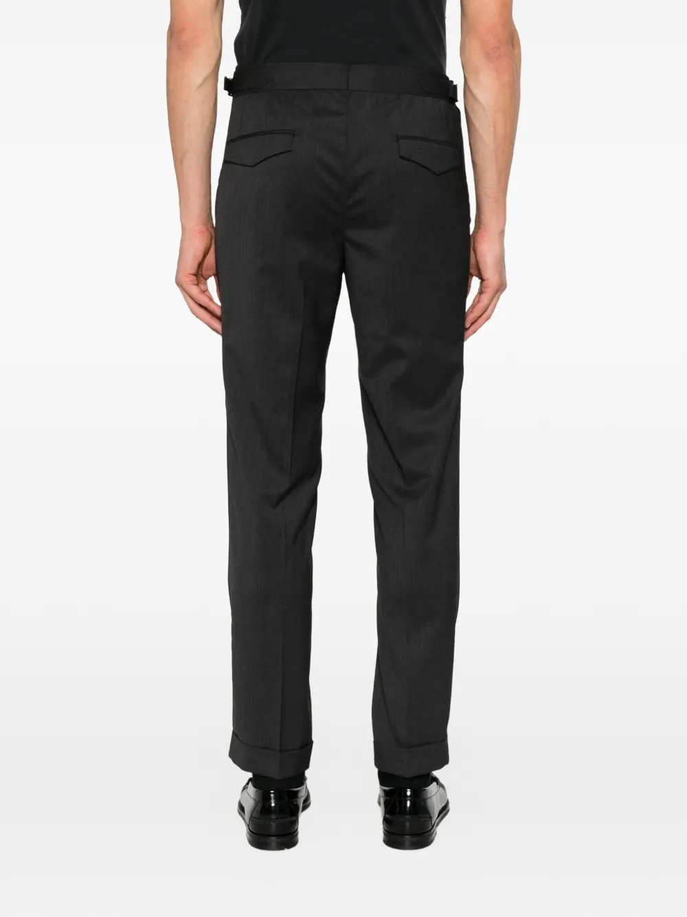 Briglia 1949 Broek met geplooid detail Grijs
