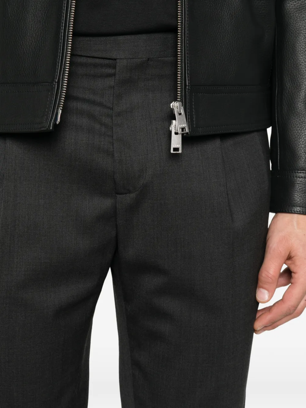 Briglia 1949 Broek met geplooid detail Grijs