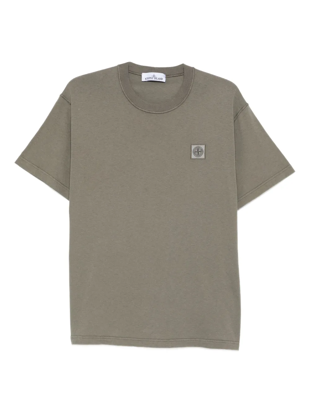 Stone Island T-shirt met Compass-logopatch Groen