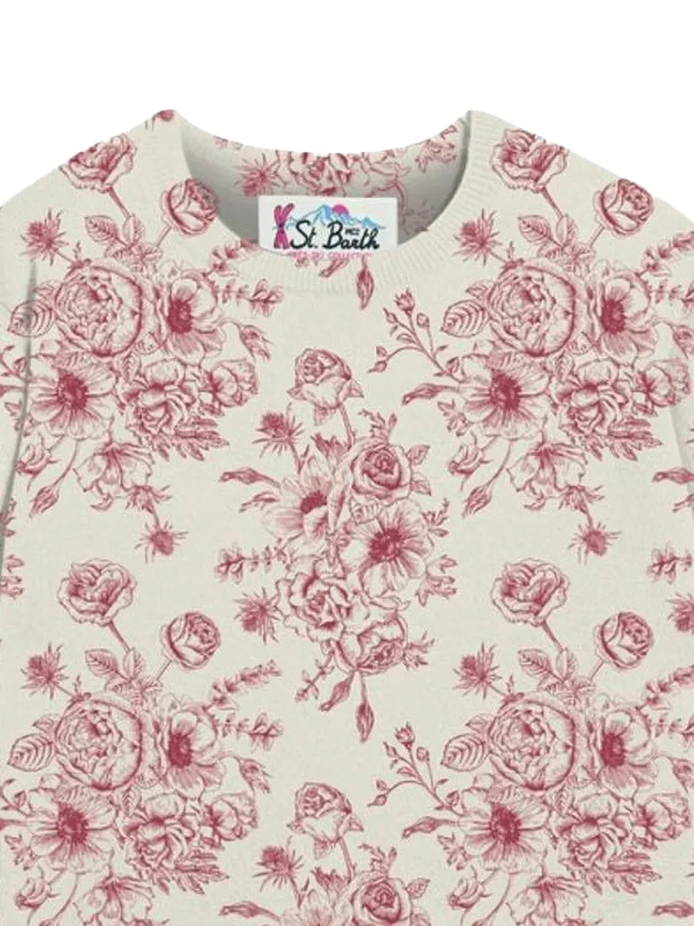 MC2 Saint Barth floral-print crew-neck sweater | Knitted Sweaters | Image 2
