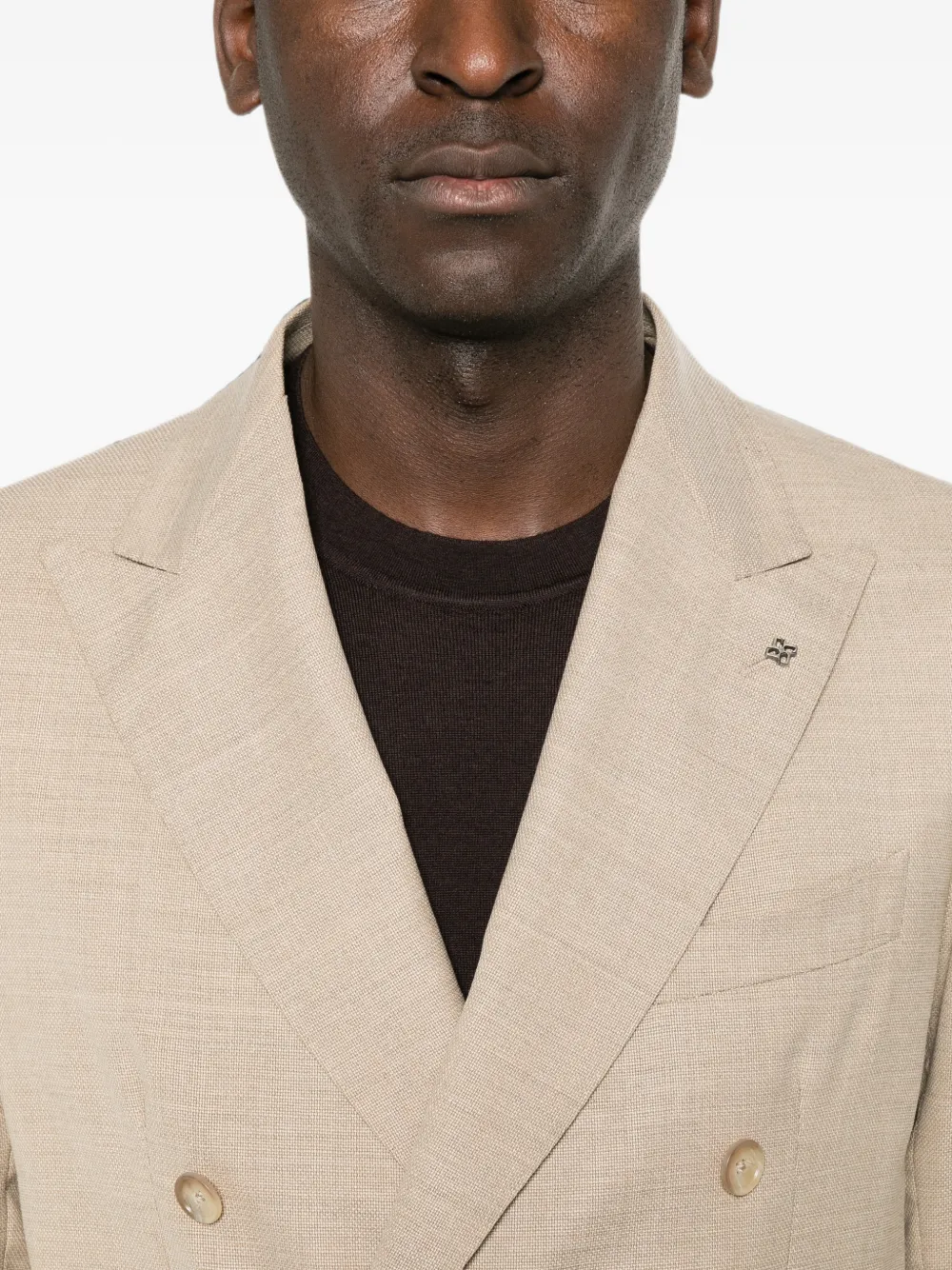Tagliatore Blazer met dubbele rij knopen Beige