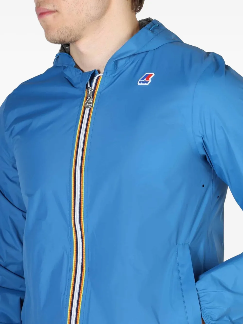 K-Way Jack met capuchon Blauw