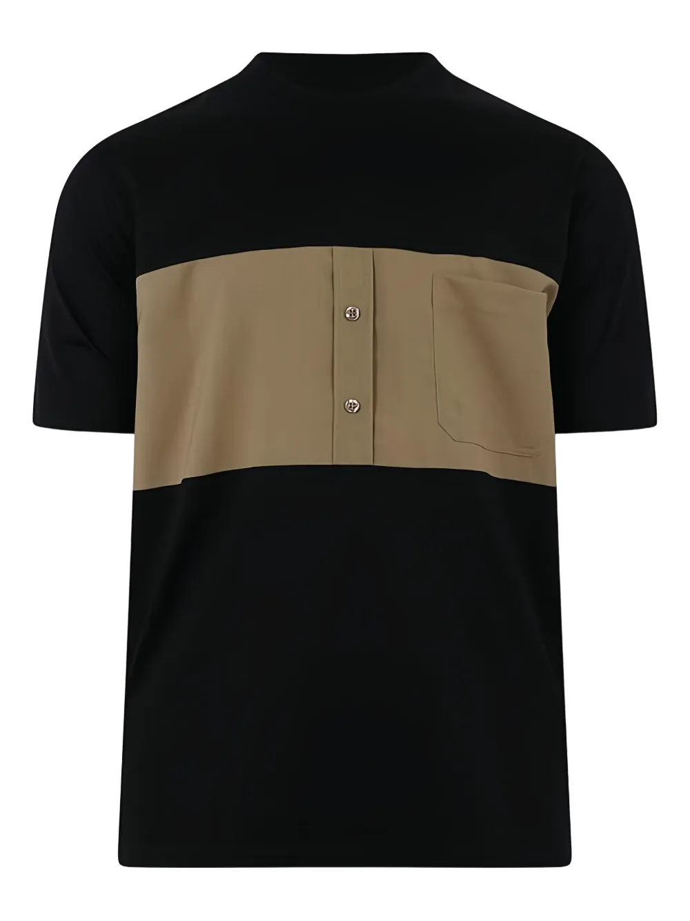 YES LONDON  panelled T-shirt | Black | Image 1