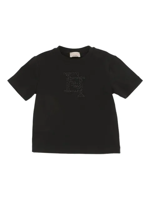 Elisabetta Franchi Kids embellished logo T-shirt